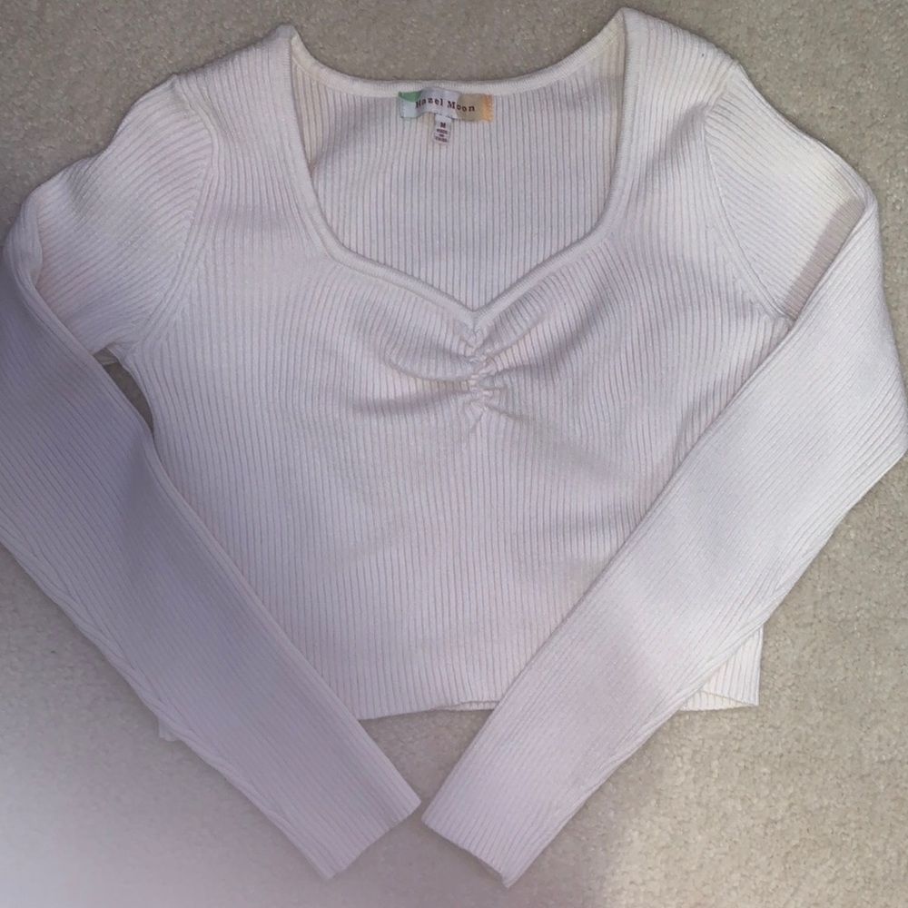 White long sleeved top